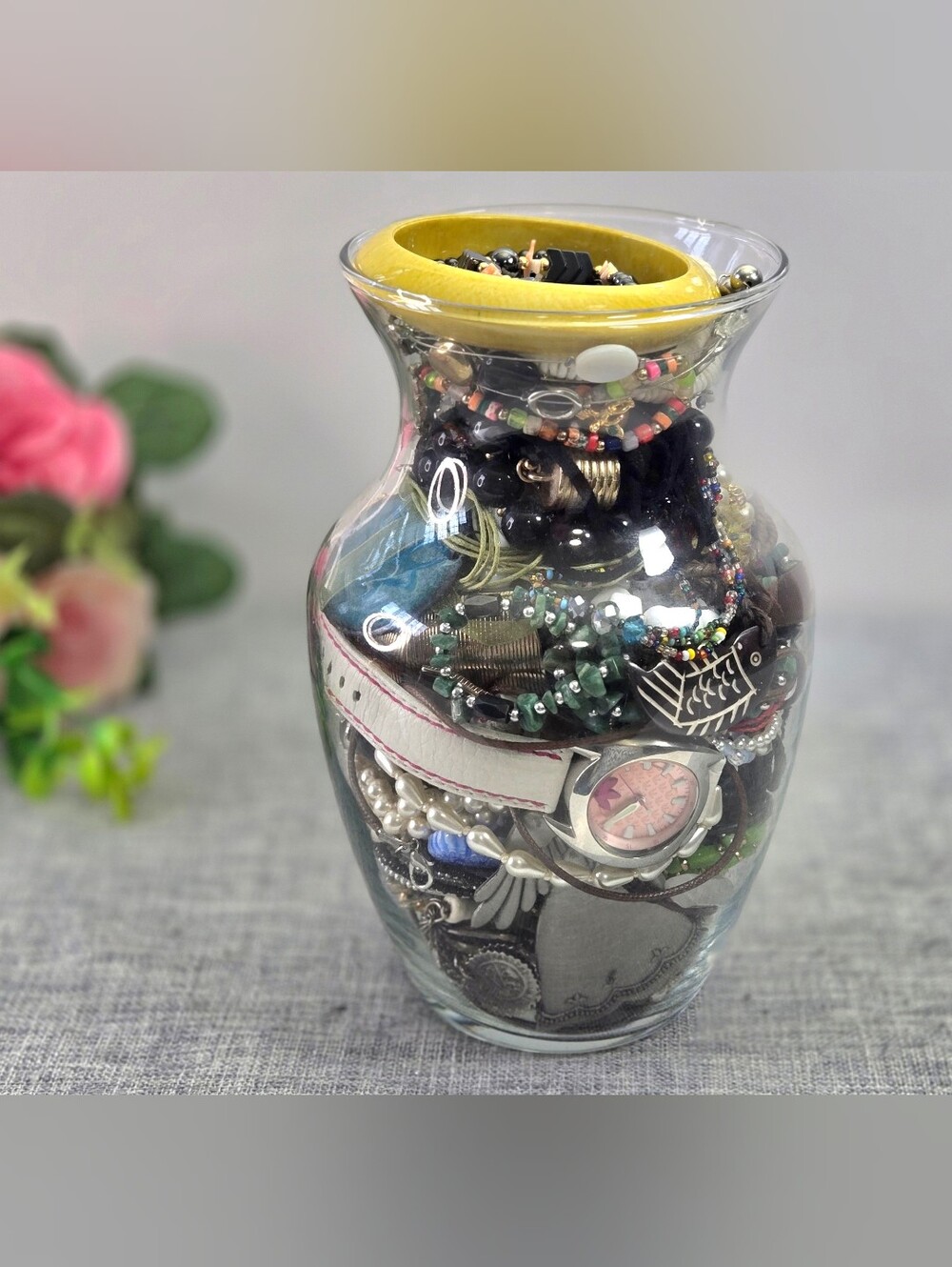Mistery Costume Jewelry Jar 1990s To Now To Wear Or For Parts